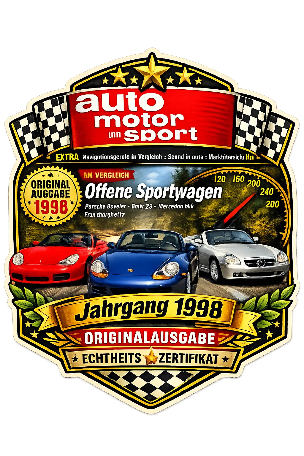 Auto Motor Sport Zeitung 1998 Jahrgangslogo