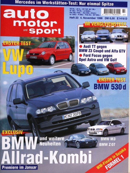 Auto Motor Sport, 04.11.1998 bis 17.11.1998