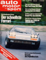 Auto Motor Sport Zeitung von 10.4.1976 bis 23.4.1976 – Die Autos der 70er Jahre im Test, Der schnellste Ferrari - Test Berlinetta Boxer; Der sportliche...