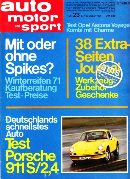 Auto Motor Sport, 06.11.1971 bis 19.11.1971