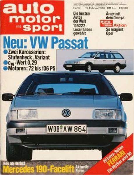 Auto Motor Sport, 13.02.1988 bis 26.02.1988