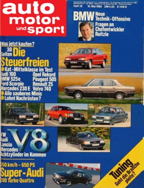 Auto Motor Sport, 10.05.1986 bis 23.05.1986