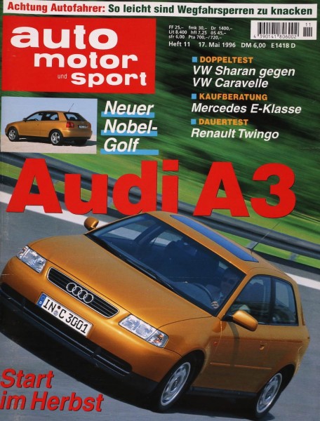 Auto Motor Sport, 17.05.1996 bis 30.05.1996