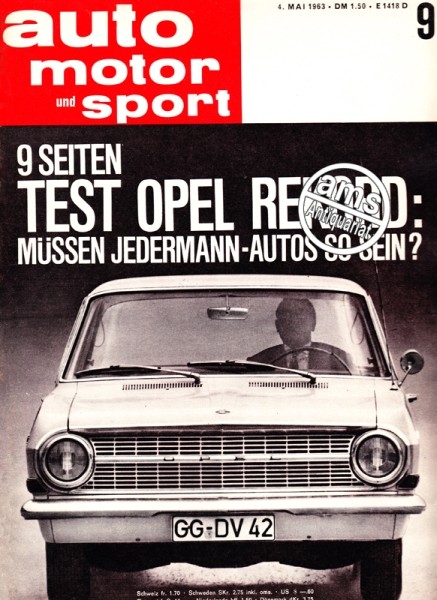 Auto Motor Sport, 04.05.1963 bis 17.05.1963