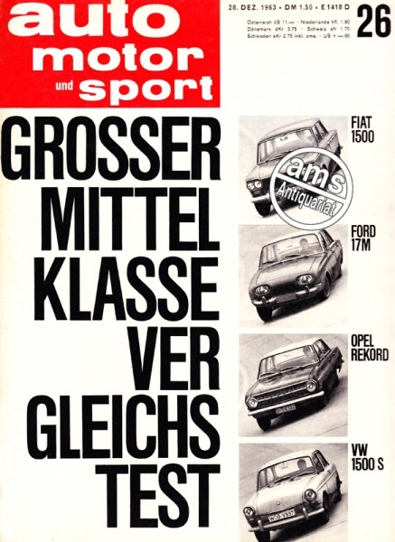 Auto Zeitung 26.12.1963