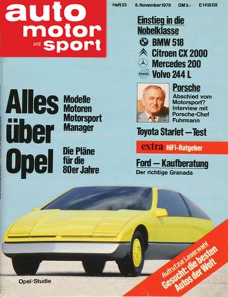Auto Motor Sport, 08.11.1978 bis 21.11.1978