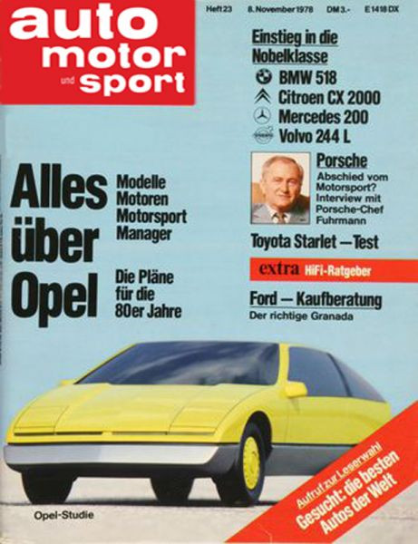 Auto Motor Sport, 08.11.1978 bis 21.11.1978