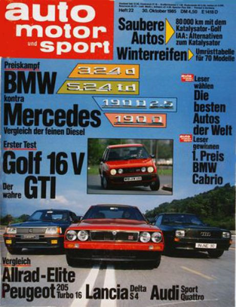 Auto Motor Sport, 30.10.1985 bis 12.11.1985