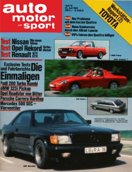 Auto Motor Sport, 25.07.1984 bis 07.08.1984