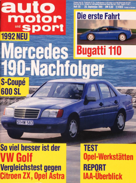 Auto Motor Sport, 20.09.1991 bis 03.10.1991