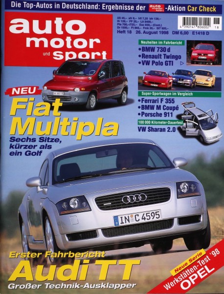 Auto Motor Sport, 26.08.1998 bis 08.09.1998