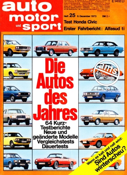 Auto Motor Sport, 08.12.1973 bis 21.12.1973