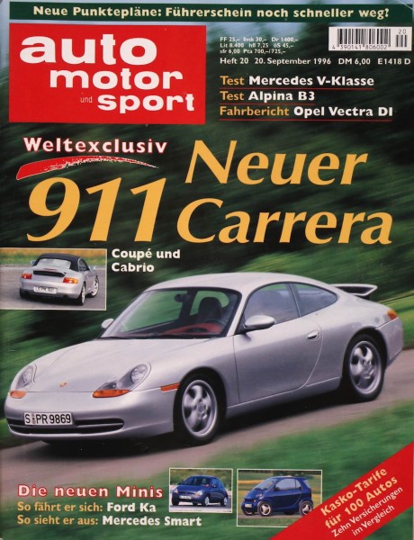 Auto Motor Sport, 20.09.1996 bis 03.10.1996