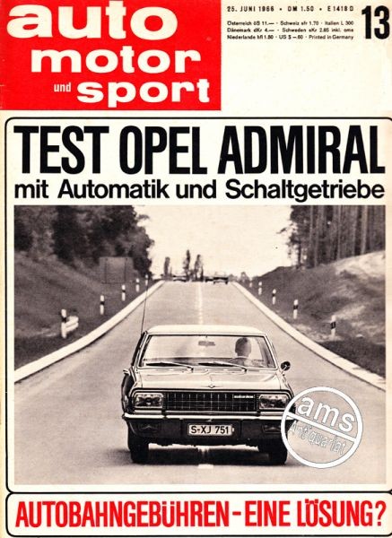 Auto Motor Sport, 25.06.1966 bis 08.07.1966