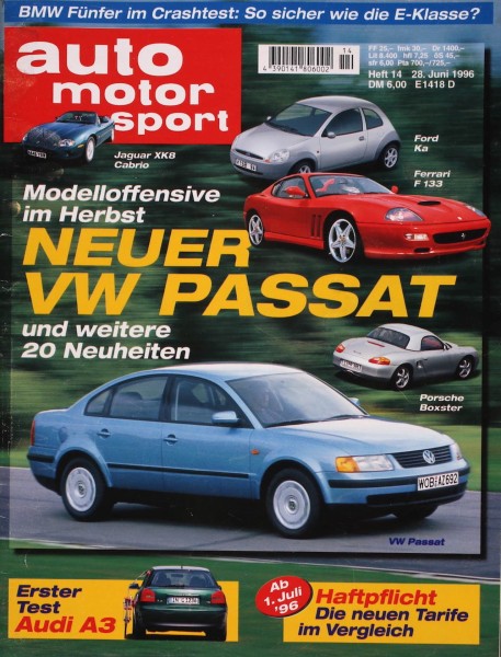 Auto Motor Sport, 28.06.1996 bis 11.07.1996