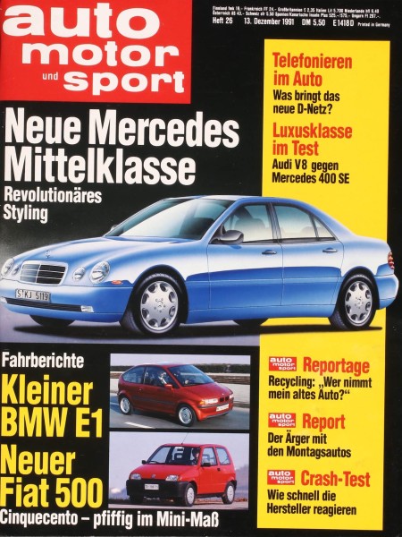 Auto Motor Sport, 13.12.1991 bis 26.12.1991