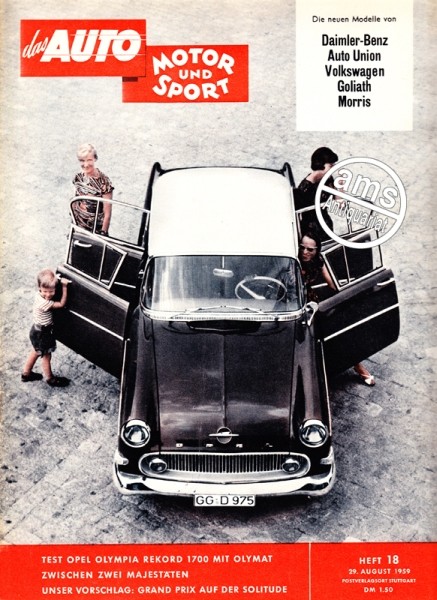 Auto Motor Sport, 29.08.1959 bis 11.09.1959