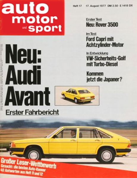 Auto Motor Sport, 17.08.1977 bis 30.08.1977