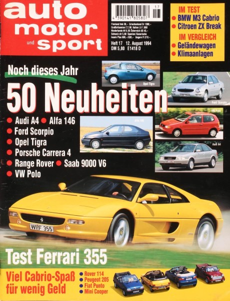 Auto Motor Sport, 12.08.1994 bis 25.08.1994