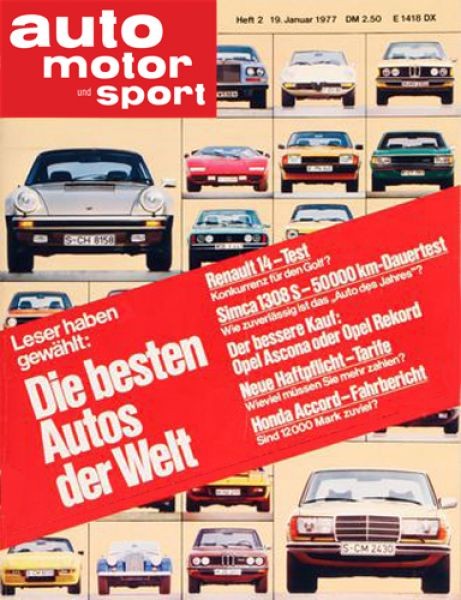 Die Leser wählen: Die besten Autos der Welt 1977