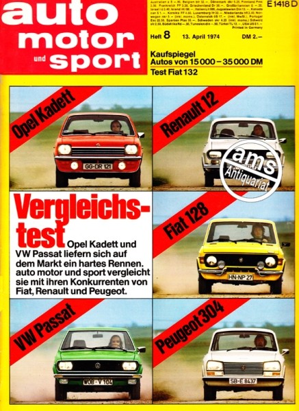 Auto Motor Sport, 13.04.1974 bis 26.04.1974