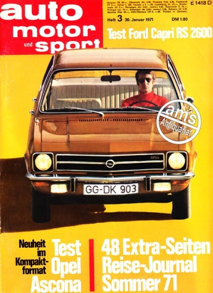 Auto Motor Sport, 30.01.1971 bis 12.02.1971