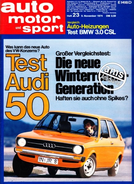 Auto Motor Sport, 09.11.1974 bis 22.11.1974