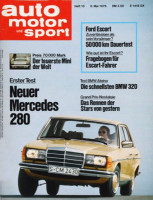 Original Auto Zeitung 8. Mai 1976 bis 21. Mai 1976,  Die Highlights der Automobilwelt im Herbst 1976 ,  Neuer Mercedes 280 - Erster Test; Der teuerste Mini...