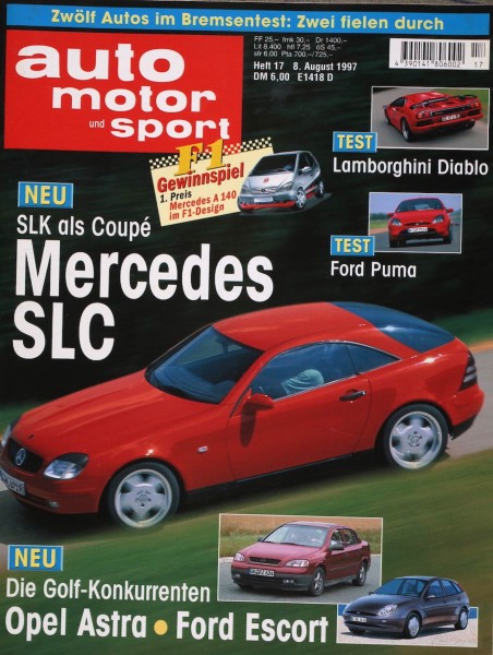 Auto Motor Sport, 08.08.1997 bis 21.08.1997