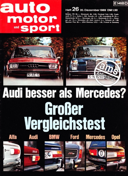 Auto Motor Sport Zeitung 20.12.1969 bis 2.1.1970 – Heft 26/1969