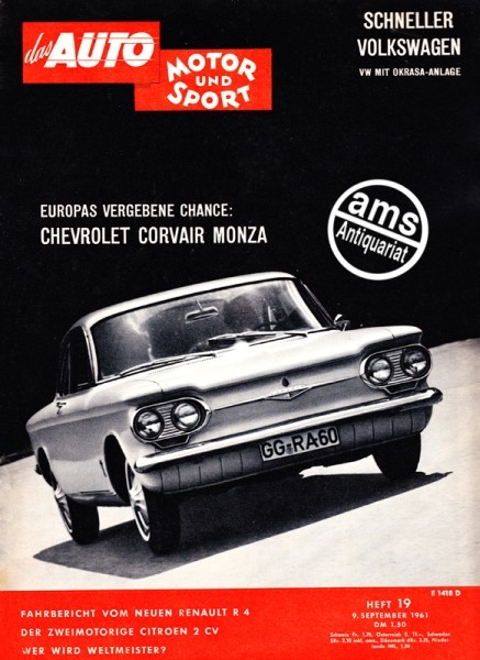 Auto Motor Sport, 09.09.1961 bis 22.09.1961