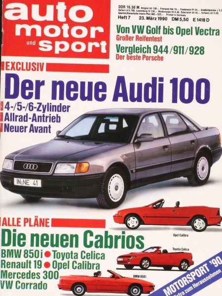 Auto Motor Sport, 23.03.1990 bis 05.04.1990