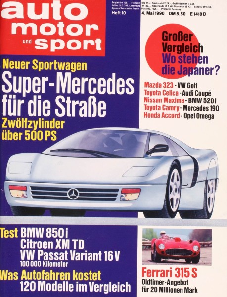 Auto Motor Sport, 04.05.1990 bis 17.05.1990