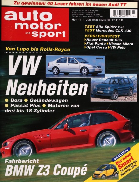 Auto Motor Sport, 01.07.1998 bis 14.07.1998