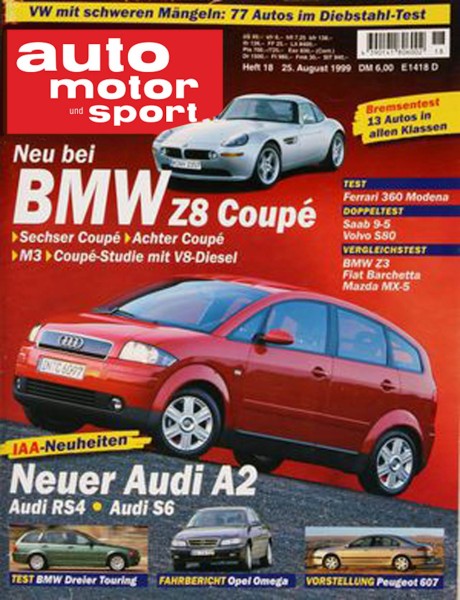 Auto Motor Sport, 25.08.1999 bis 07.09.1999