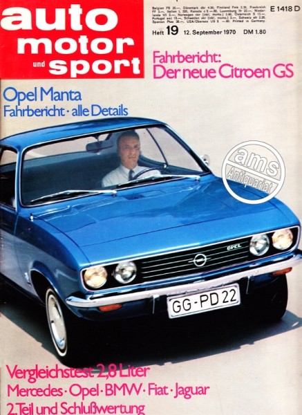 Auto Motor Sport, 12.09.1970 bis 25.09.1970