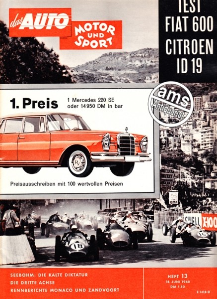 Auto Motor Sport, 18.06.1960 bis 01.07.1960