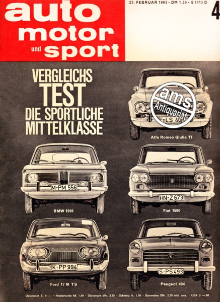 Auto Zeitung 23. Februar 1963