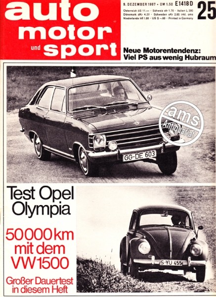 Auto Motor Sport, 09.12.1967 bis 22.12.1967