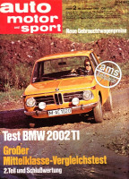 2/1969: Test BMW 2002 TI; Neues Modell: Renault 12; Großer Mittelklasse-Vergleichstest: 2. Teil und Schlusswertung; Neue Gebrauchtwagenpreise