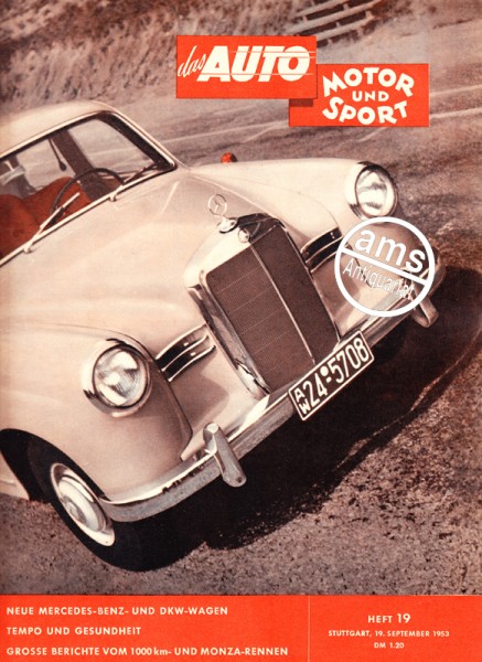 Auto Motor Sport, 19.09.1953 bis 02.10.1953