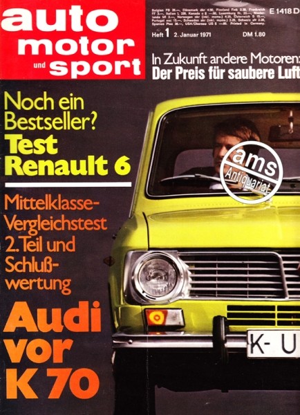 Auto Motor Sport, 02.01.1971 bis 15.01.1971