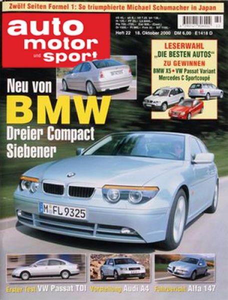 Auto Motor Sport, 18.10.2000 bis 31.10.2000