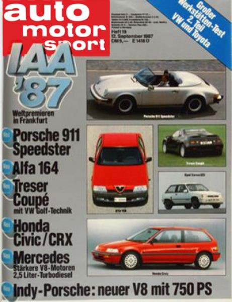 Auto Motor Sport, 12.09.1987 bis 25.09.1987