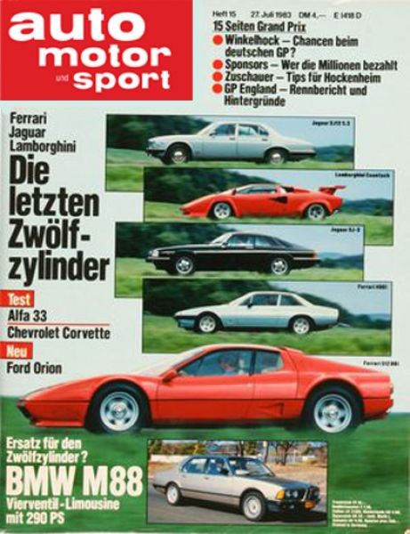 Auto Motor Sport, 27.07.1983 bis 09.08.1983