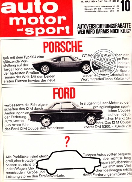 Auto Motor Sport, 16.05.1964 bis 29.05.1964