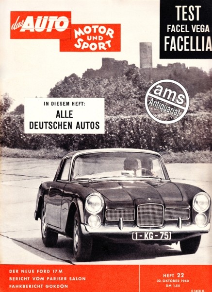 Auto Motor Sport, 22.10.1960 bis 04.11.1960