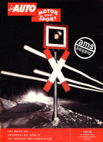 Originale Auto Motor und Sport Zeitung 1957 – Zwei-Wochen-Ausgabe vom 19.01.1957 bis 01.02.1957 als Geschenk für Automobil Liebhaber,  AMS 2/1957: Test Maico...