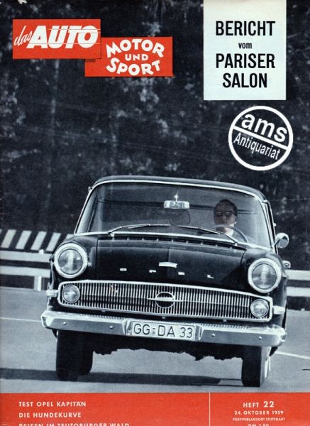 Auto Motor Sport, 24.10.1959 bis 06.11.1959