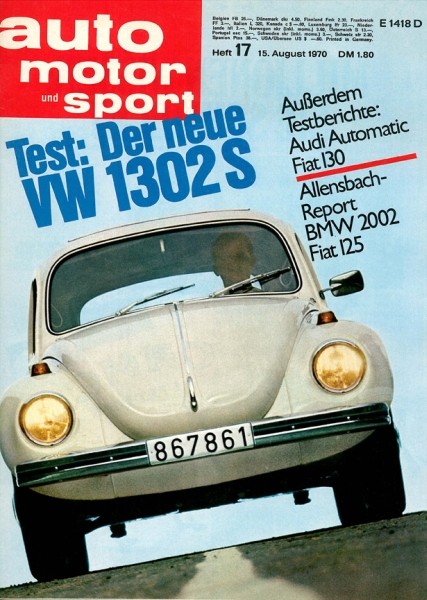 Auto Motor Sport, 15.08.1970 bis 28.08.1970